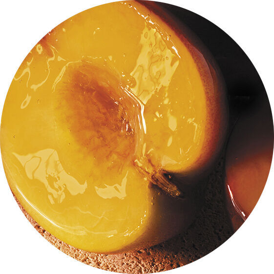 A BRIGHT JUICY PEACH