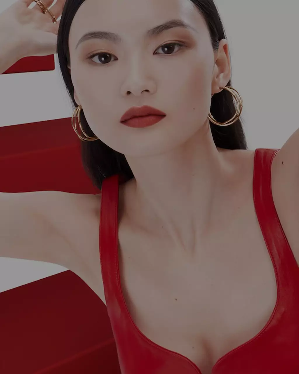 Visual to illustrate a matte lipstick - Lancome